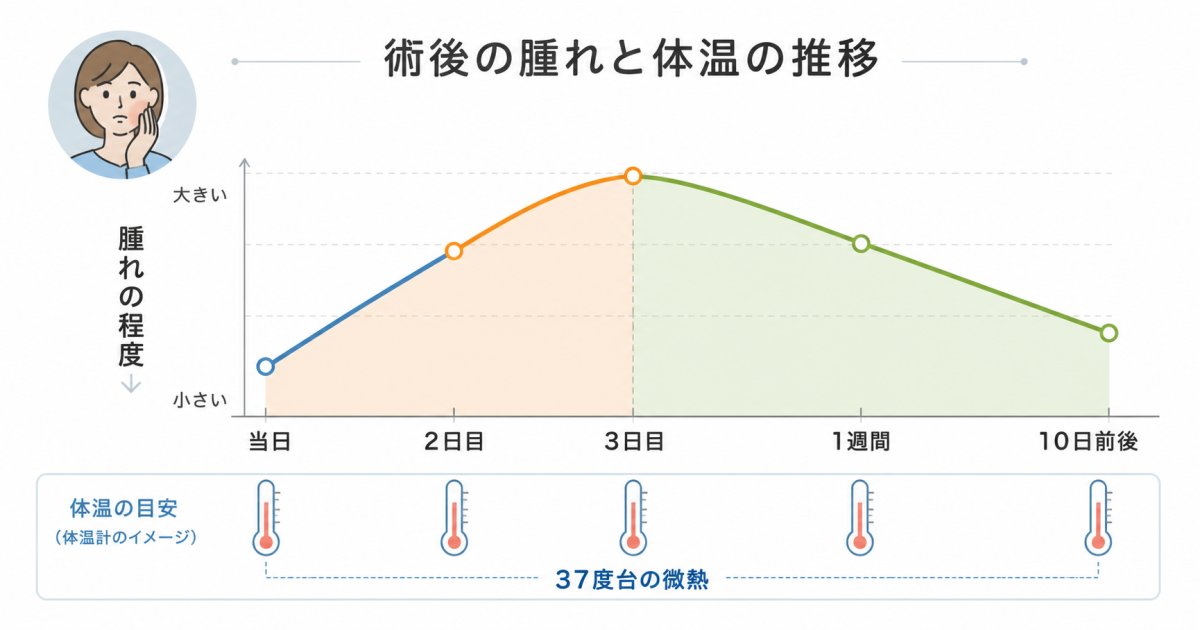 術後に生じる腫れや発熱のメカニズムと一般的なピーク時期